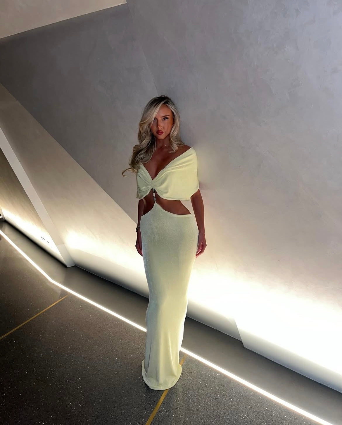 Lemon Perla Maxi Dress