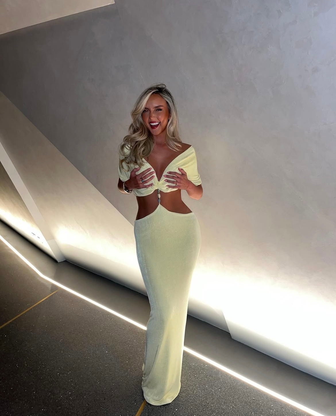 Lemon Perla Maxi Dress