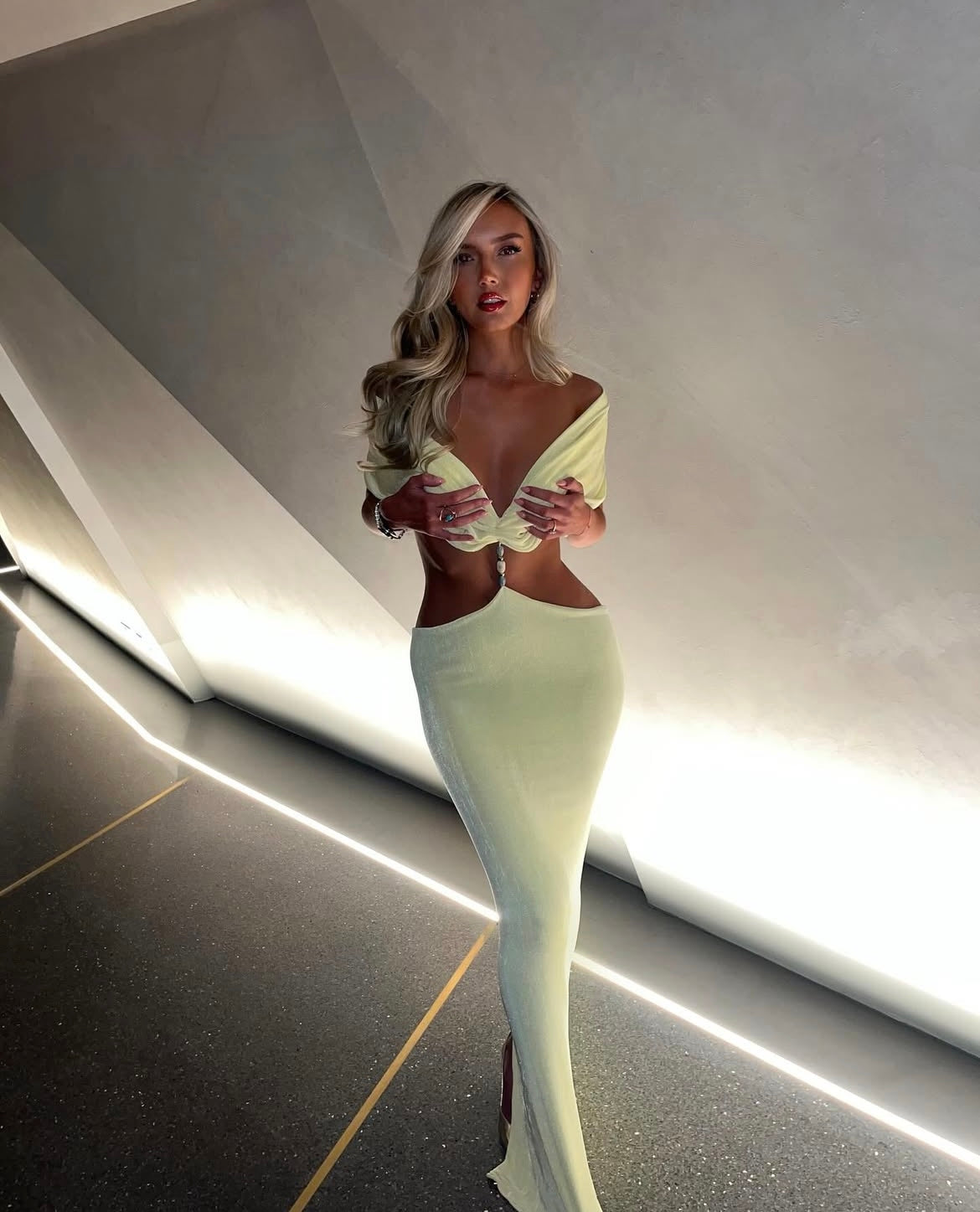 Lemon Perla Maxi Dress