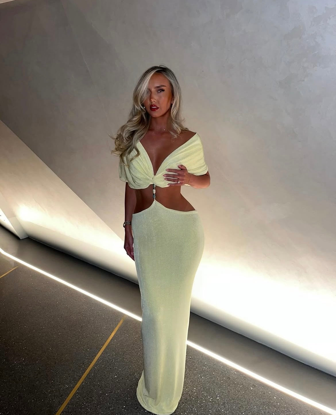 Lemon Perla Maxi Dress
