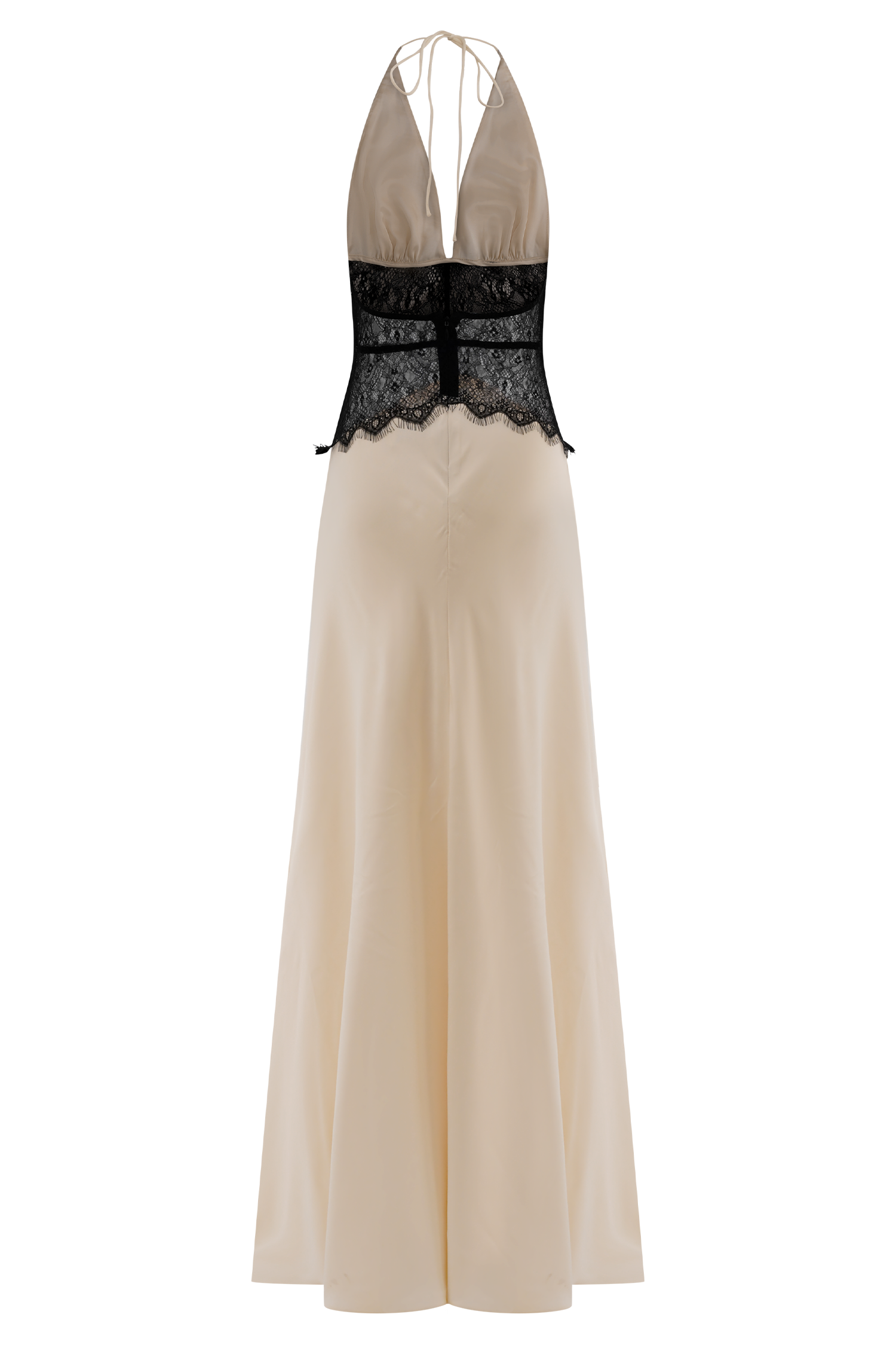 Dinah Lace And Satin Maxi Dress